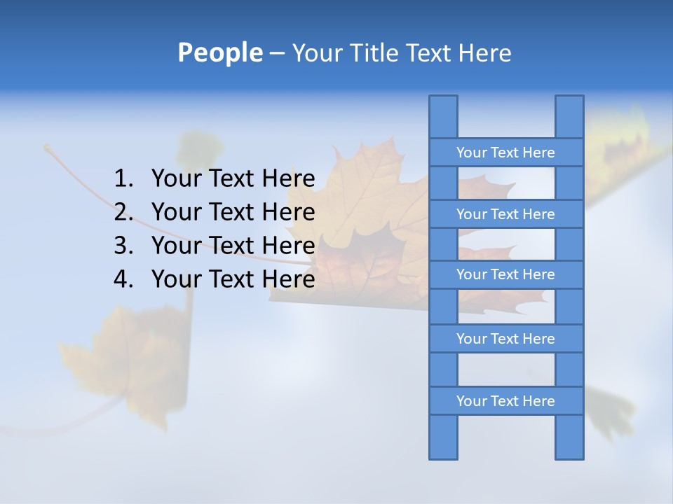 Branch Ornament Orange PowerPoint Template