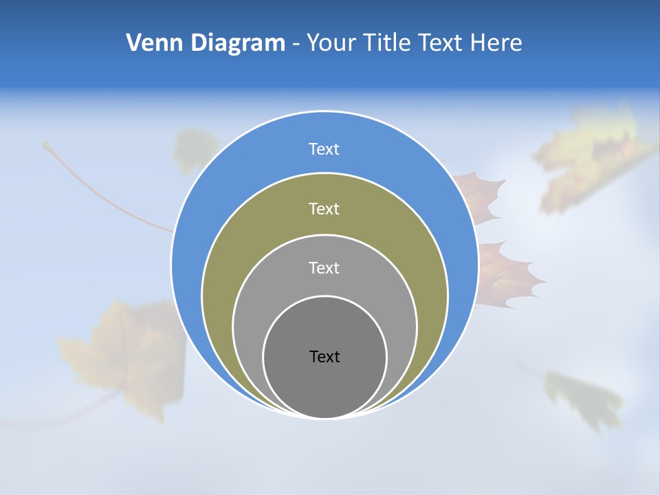 Branch Ornament Orange PowerPoint Template