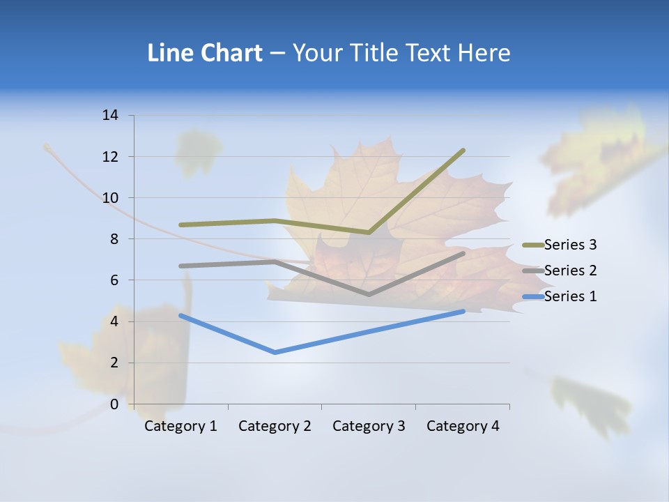 Branch Ornament Orange PowerPoint Template