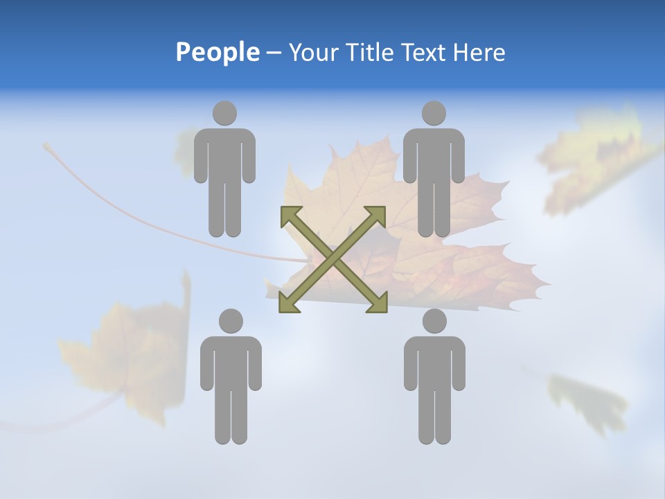 Branch Ornament Orange PowerPoint Template