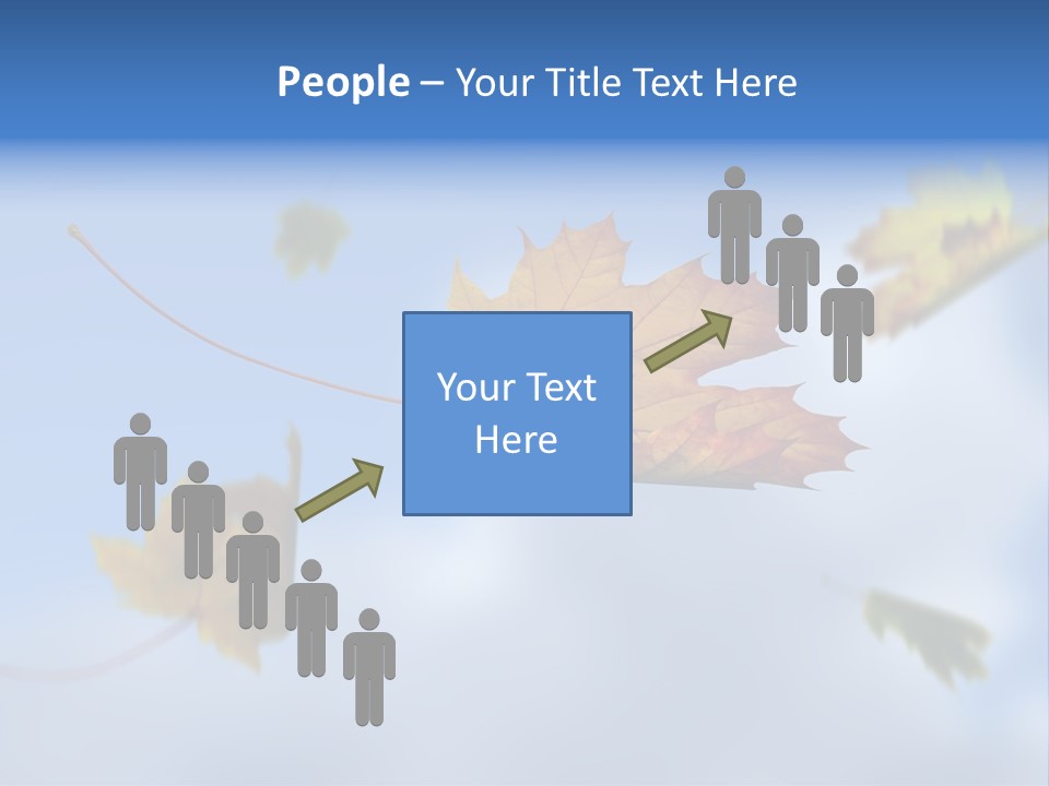 Branch Ornament Orange PowerPoint Template