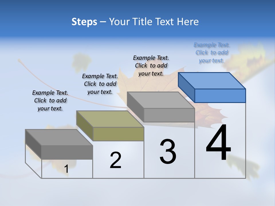 Branch Ornament Orange PowerPoint Template