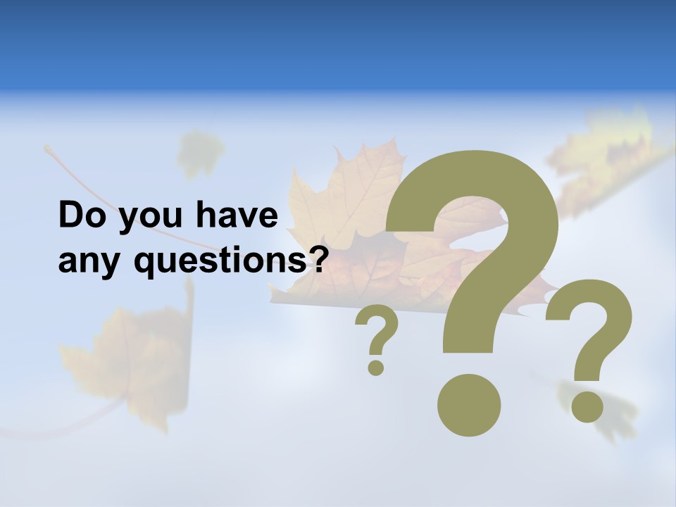 Branch Ornament Orange PowerPoint Template