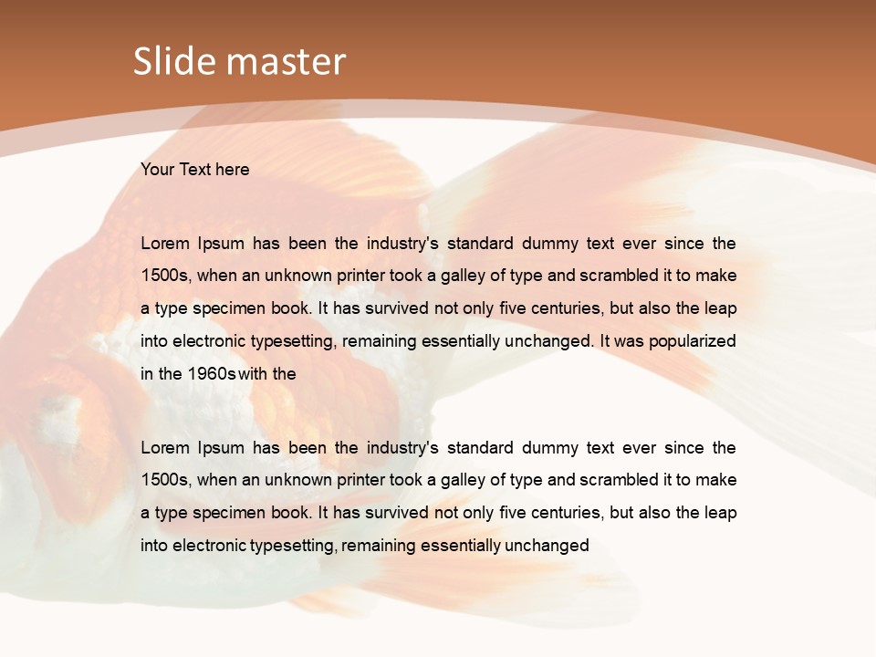 Bowl Aquarium Background PowerPoint Template