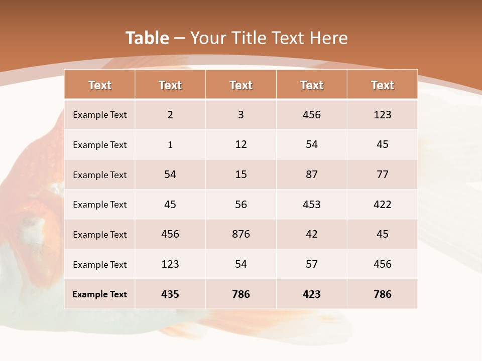 Bowl Aquarium Background PowerPoint Template