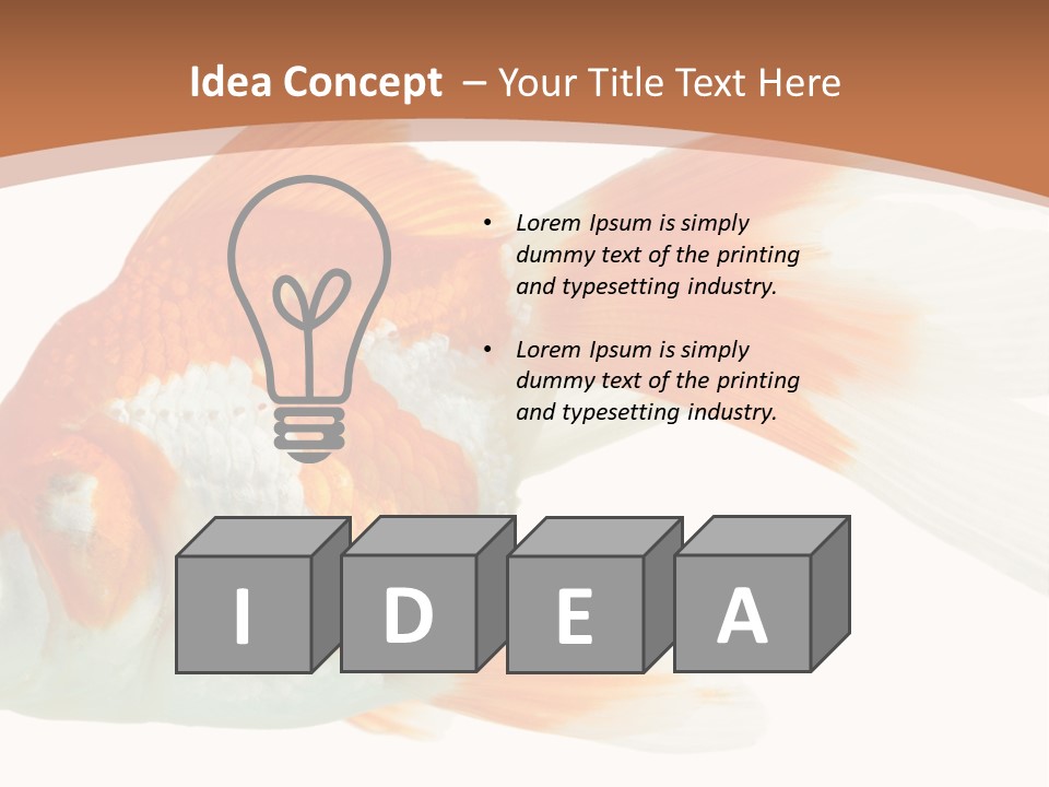 Bowl Aquarium Background PowerPoint Template