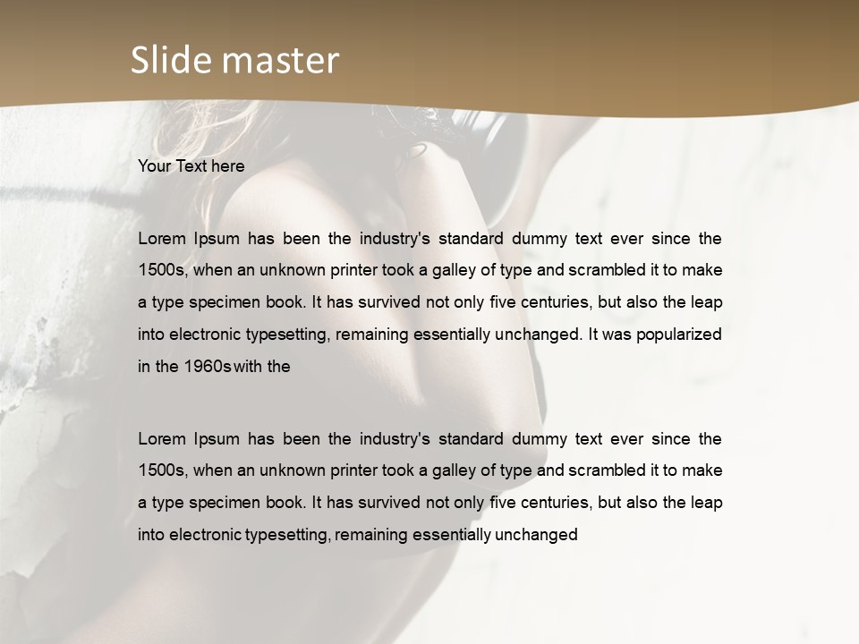 Slum Beauty European PowerPoint Template