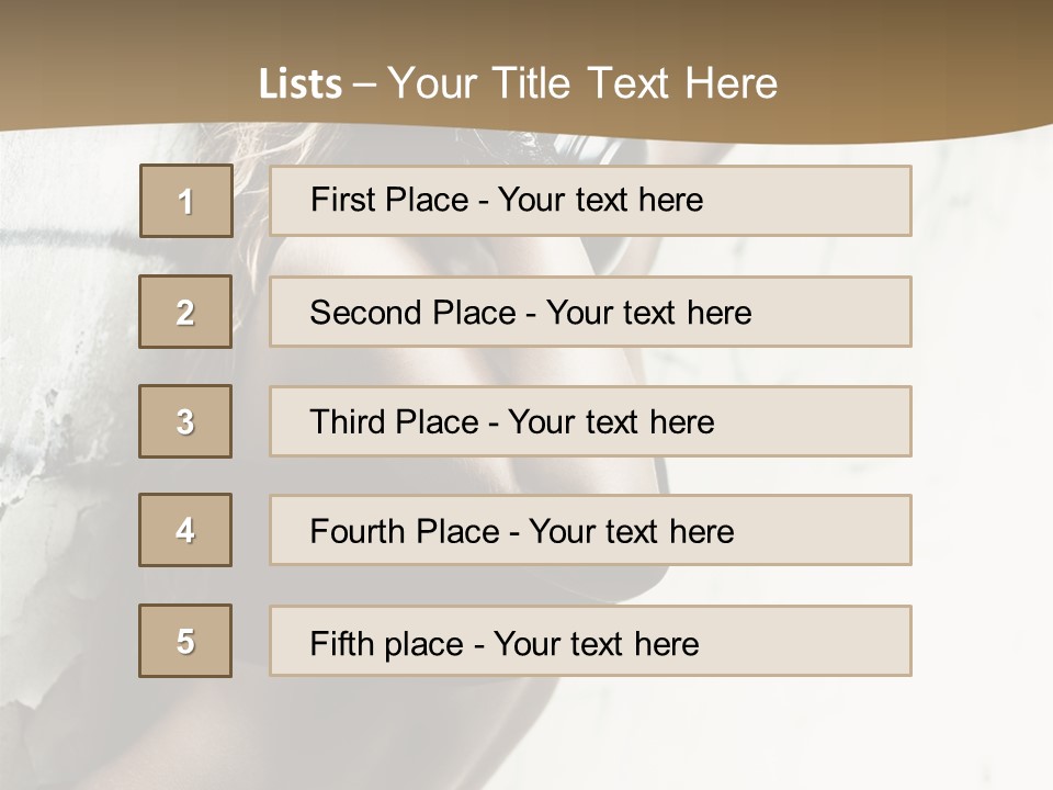 Slum Beauty European PowerPoint Template