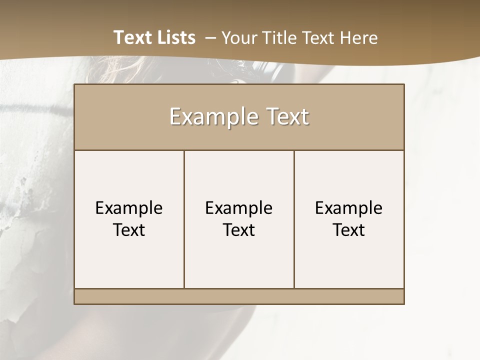 Slum Beauty European PowerPoint Template