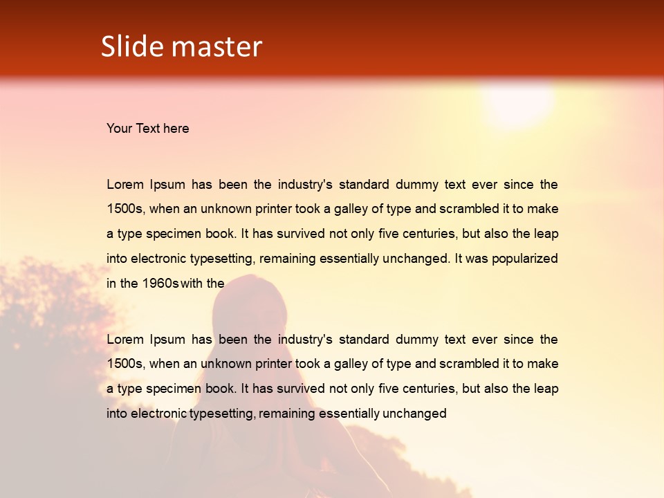 Outdoors Life Relaxation PowerPoint Template