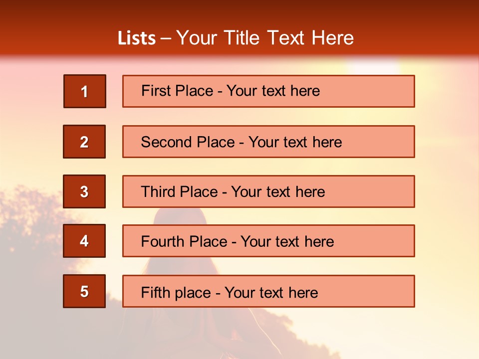 Outdoors Life Relaxation PowerPoint Template