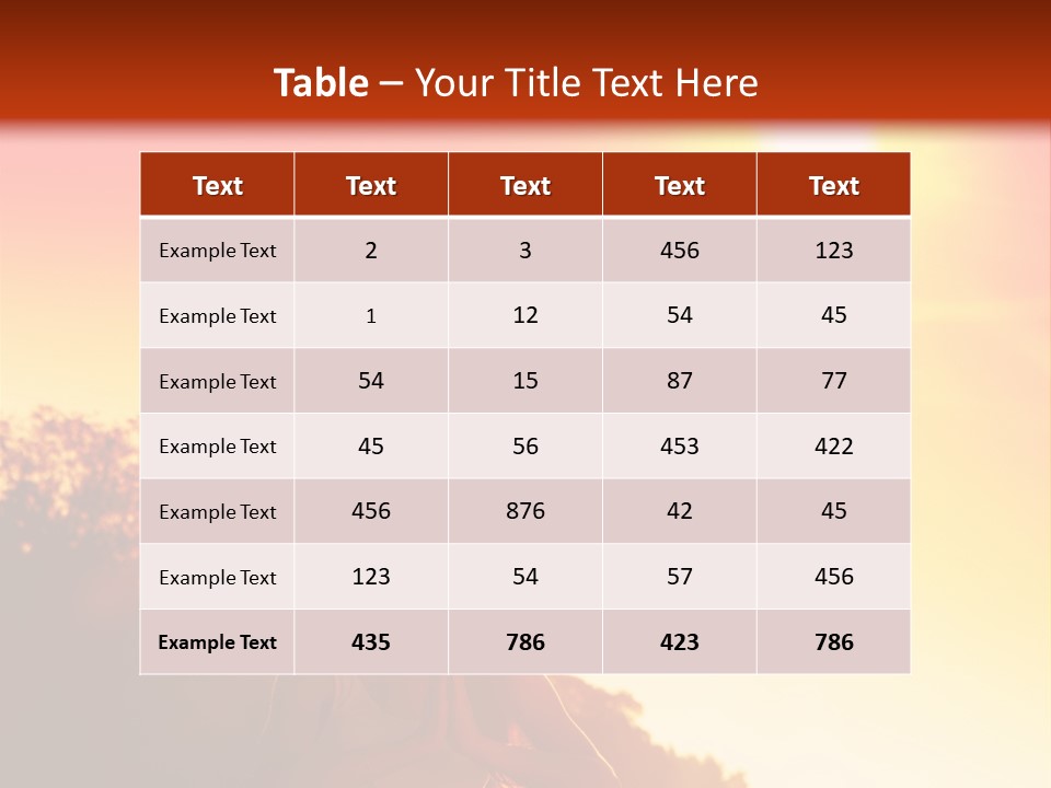 Outdoors Life Relaxation PowerPoint Template