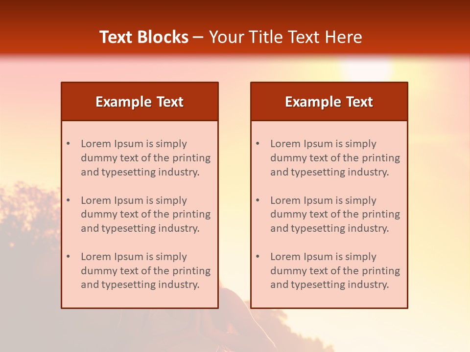 Outdoors Life Relaxation PowerPoint Template