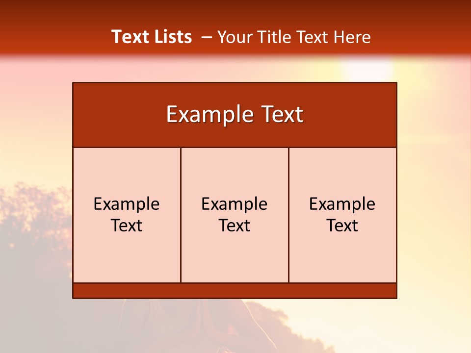 Outdoors Life Relaxation PowerPoint Template