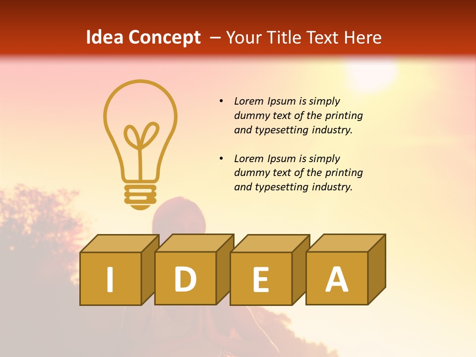 Outdoors Life Relaxation PowerPoint Template