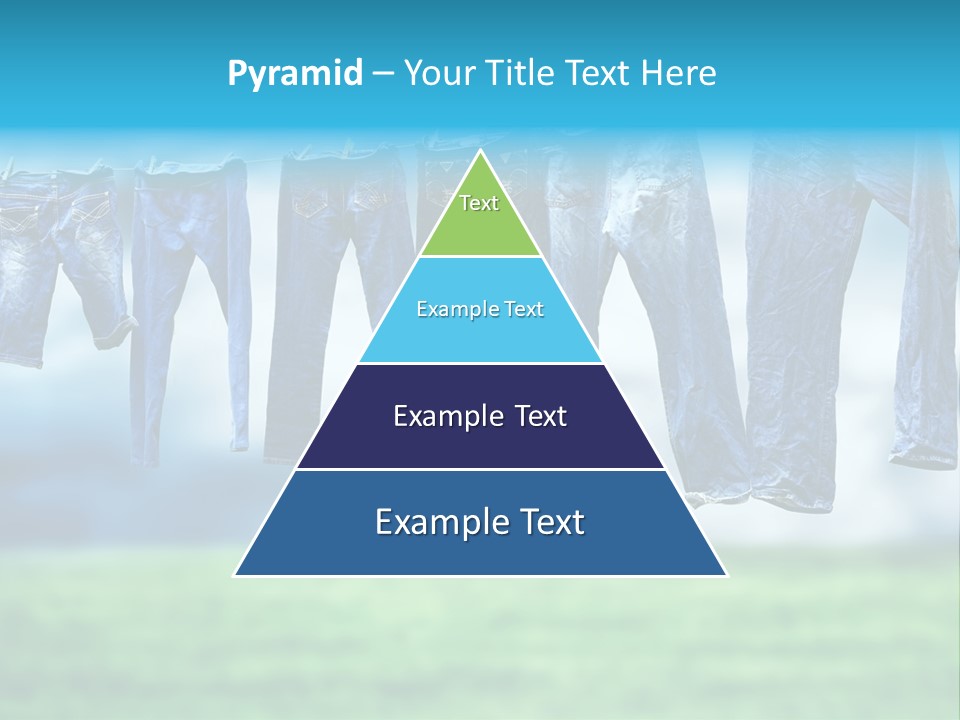Clothesline Row Laundry PowerPoint Template