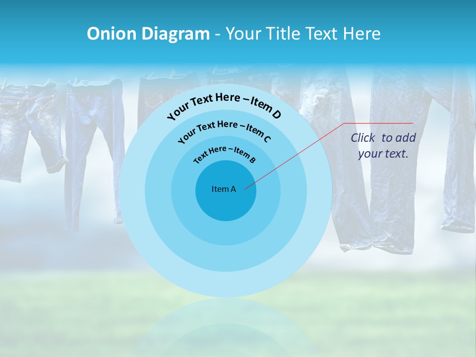 Clothesline Row Laundry PowerPoint Template