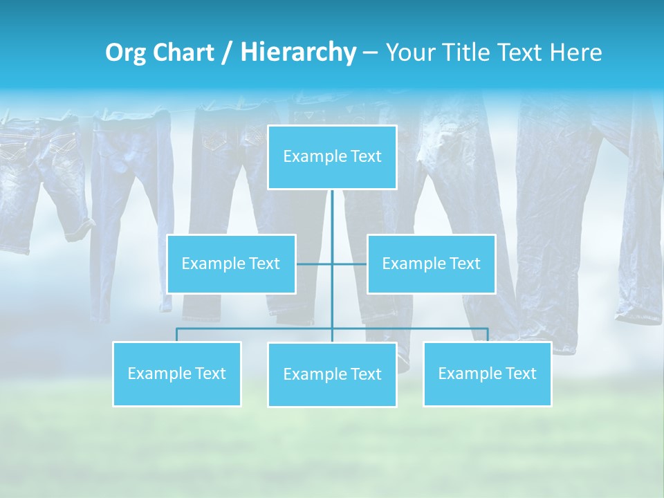 Clothesline Row Laundry PowerPoint Template