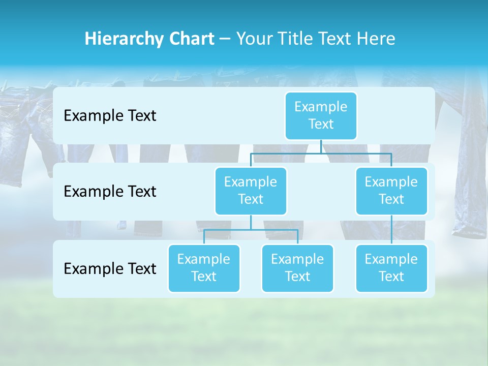 Clothesline Row Laundry PowerPoint Template