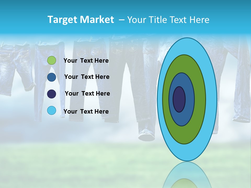 Clothesline Row Laundry PowerPoint Template