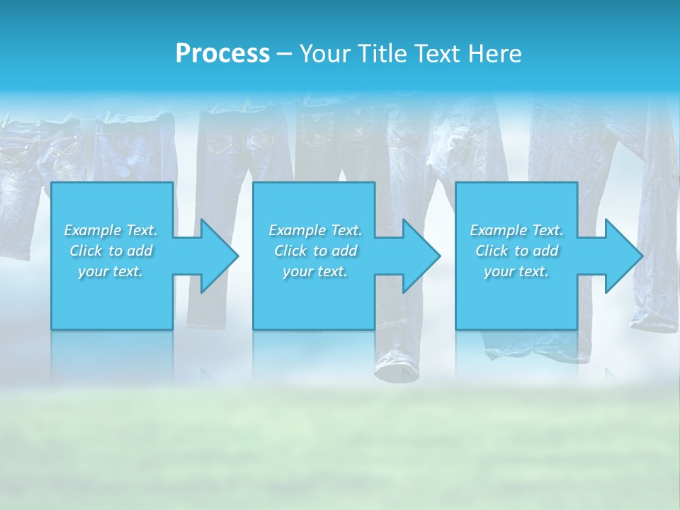 Clothesline Row Laundry PowerPoint Template