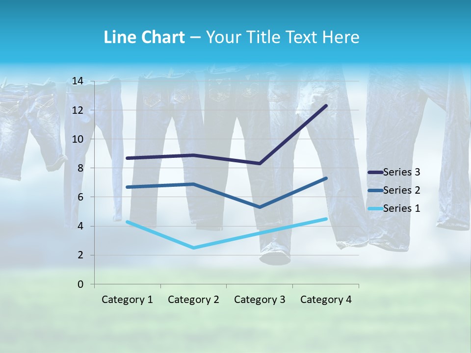 Clothesline Row Laundry PowerPoint Template