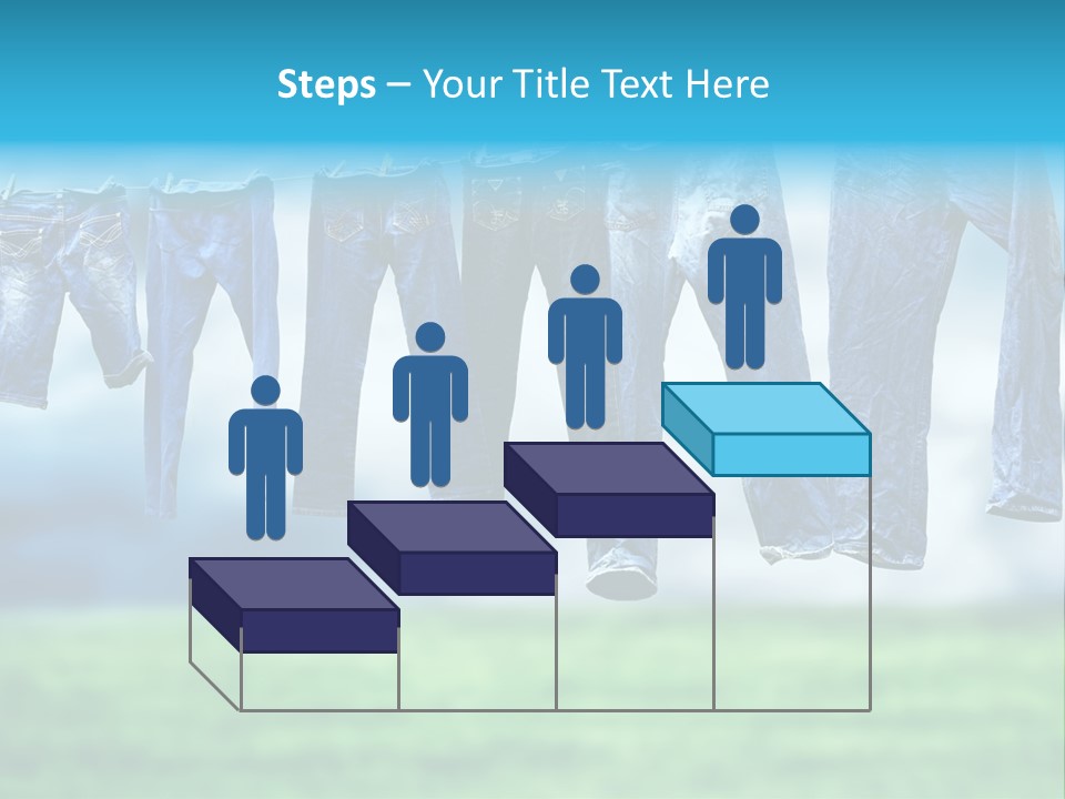 Clothesline Row Laundry PowerPoint Template