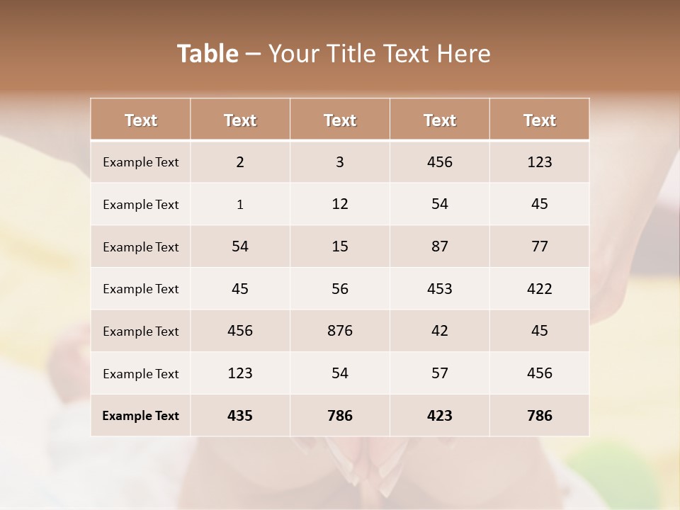 Tiny Baby Delicate PowerPoint Template
