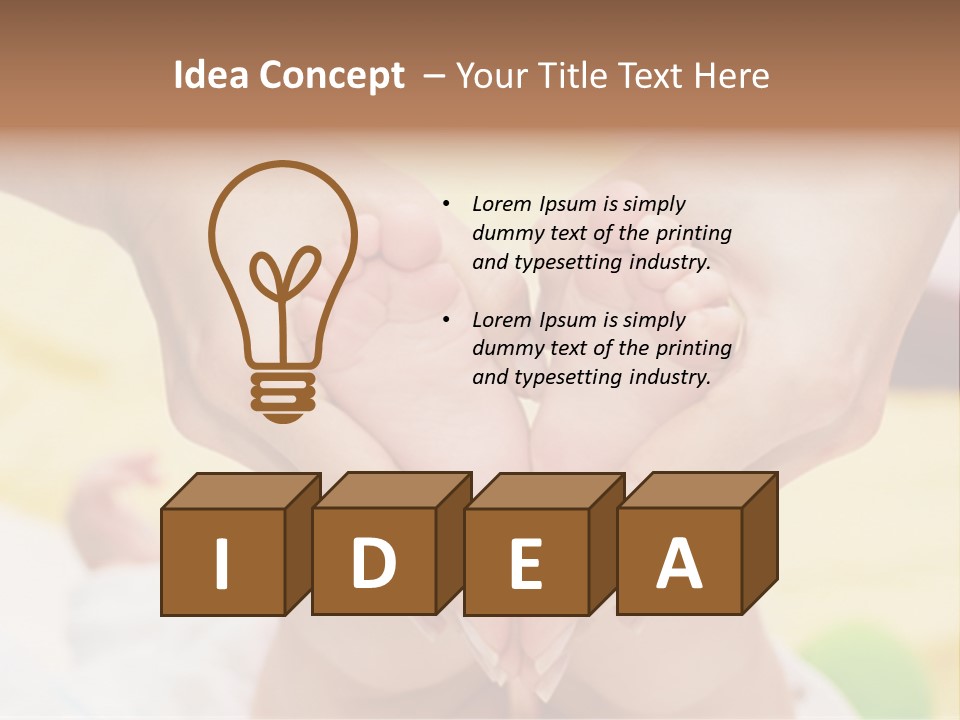 Tiny Baby Delicate PowerPoint Template