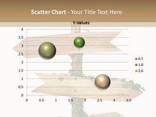 Wooden Pointer Crossroads PowerPoint Template