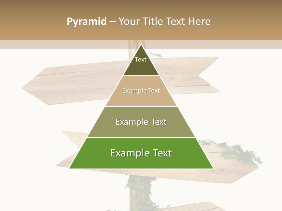 Wooden Pointer Crossroads PowerPoint Template