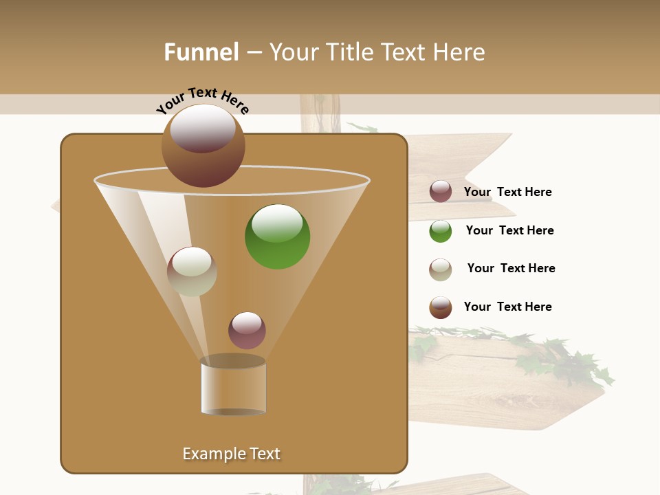 Wooden Pointer Crossroads PowerPoint Template