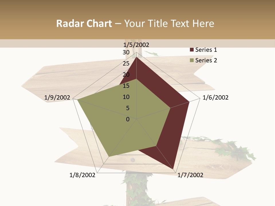 Wooden Pointer Crossroads PowerPoint Template