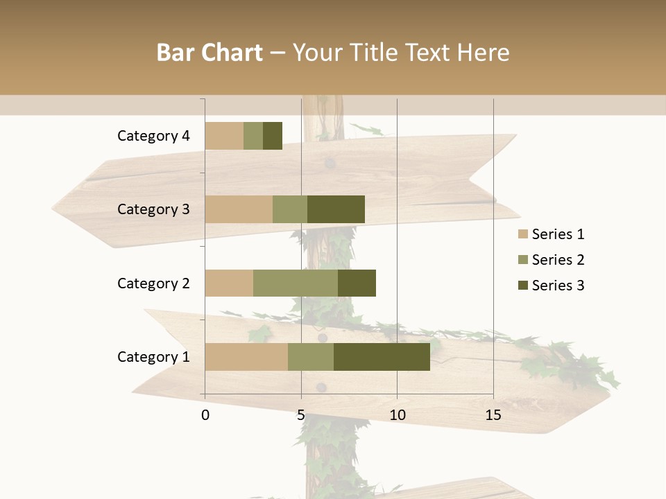 Wooden Pointer Crossroads PowerPoint Template