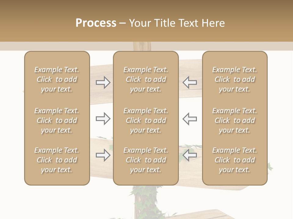 Wooden Pointer Crossroads PowerPoint Template
