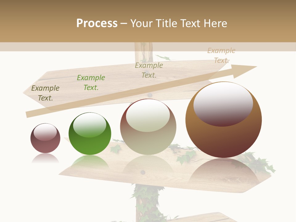 Wooden Pointer Crossroads PowerPoint Template
