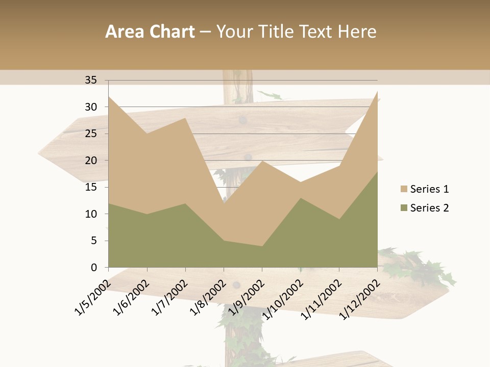 Wooden Pointer Crossroads PowerPoint Template