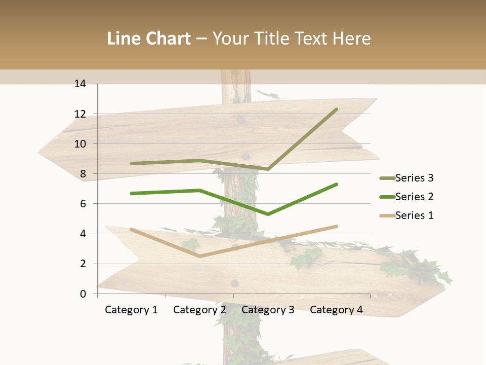 Wooden Pointer Crossroads PowerPoint Template