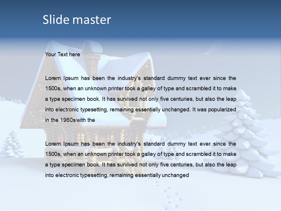 Rural Pine Tree PowerPoint Template