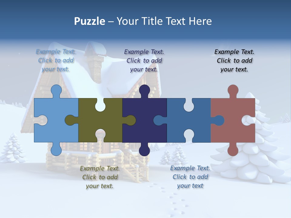 Rural Pine Tree PowerPoint Template