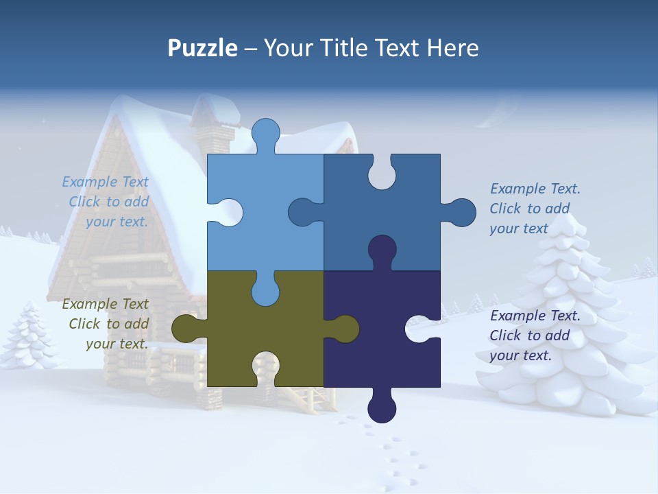 Rural Pine Tree PowerPoint Template