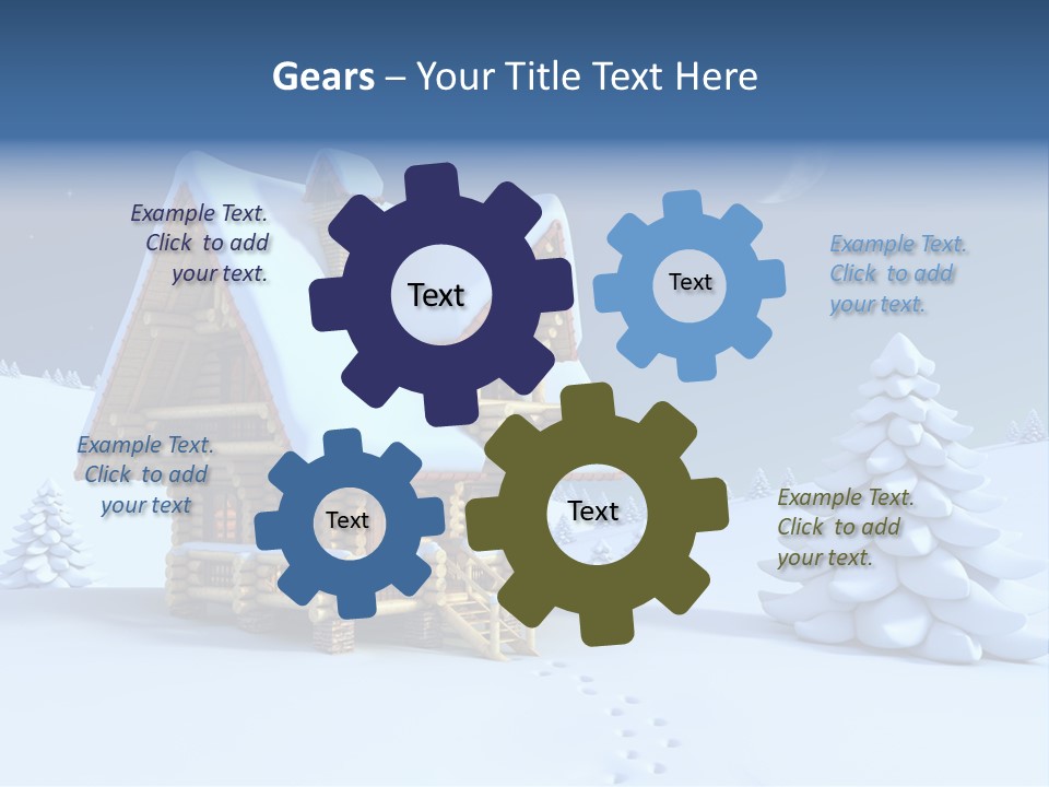 Rural Pine Tree PowerPoint Template