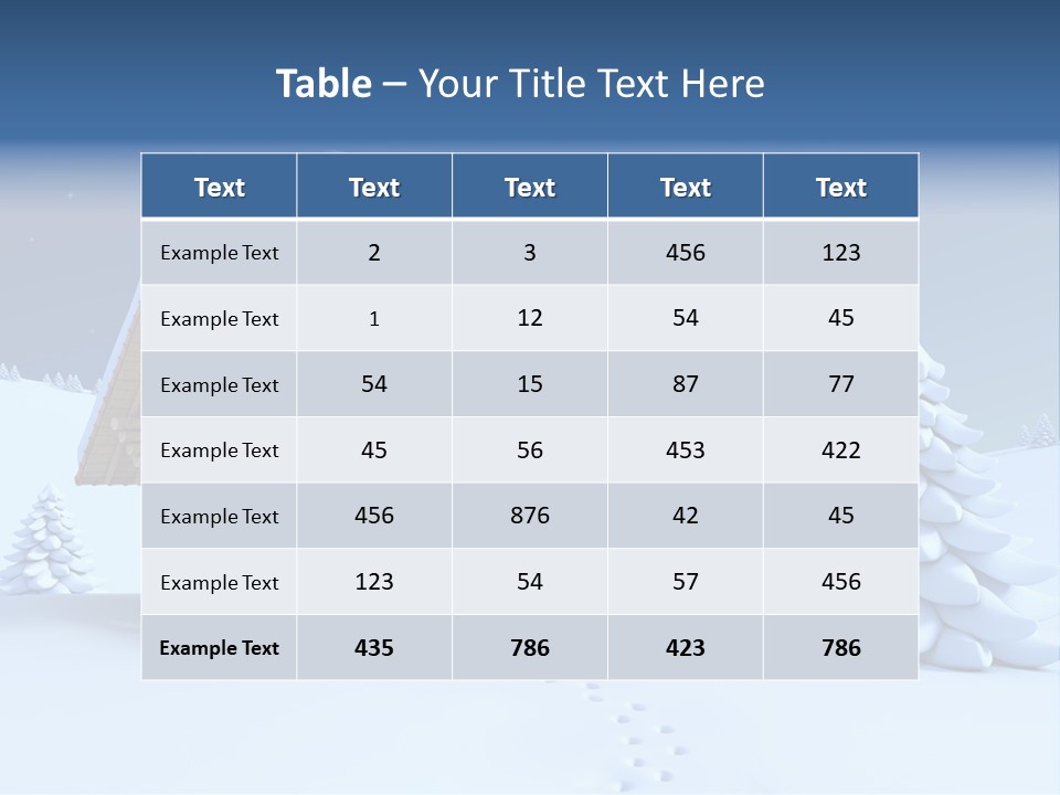 Rural Pine Tree PowerPoint Template