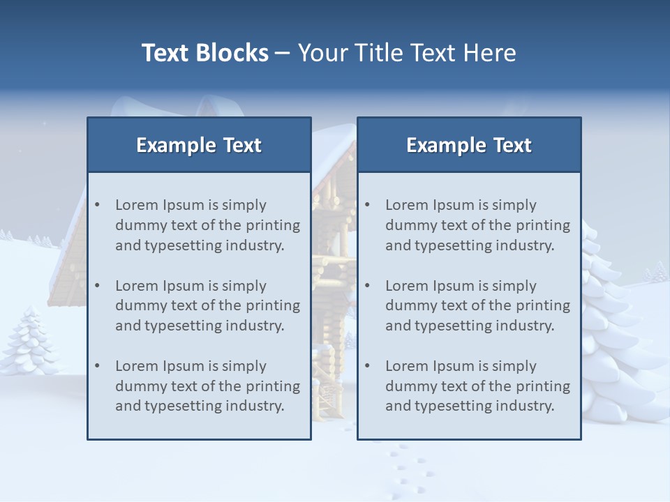 Rural Pine Tree PowerPoint Template