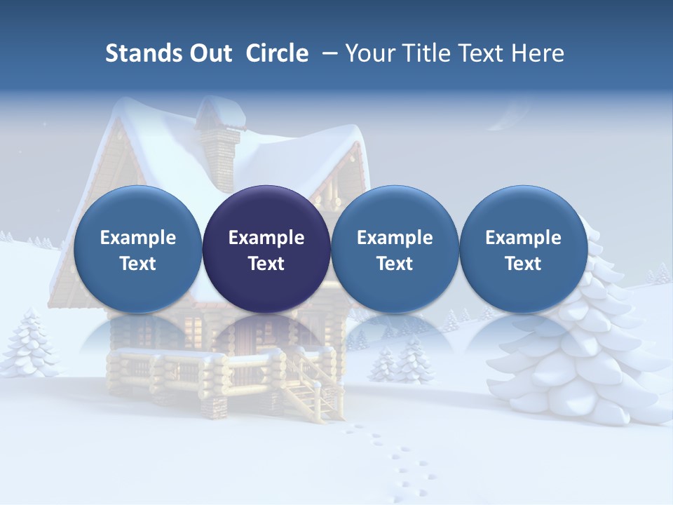 Rural Pine Tree PowerPoint Template