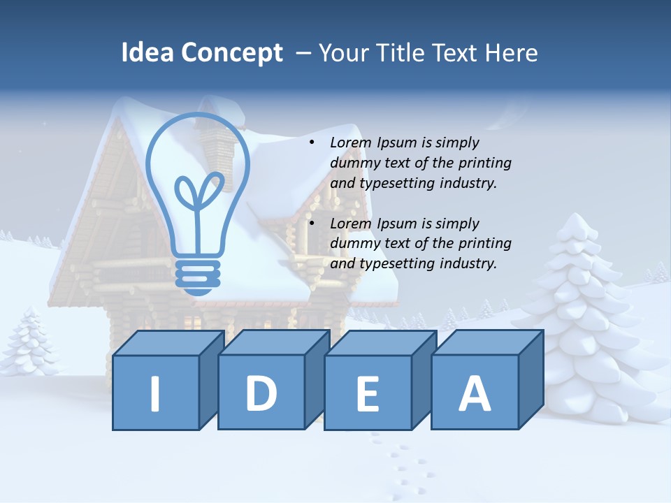 Rural Pine Tree PowerPoint Template