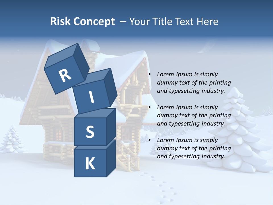 Rural Pine Tree PowerPoint Template