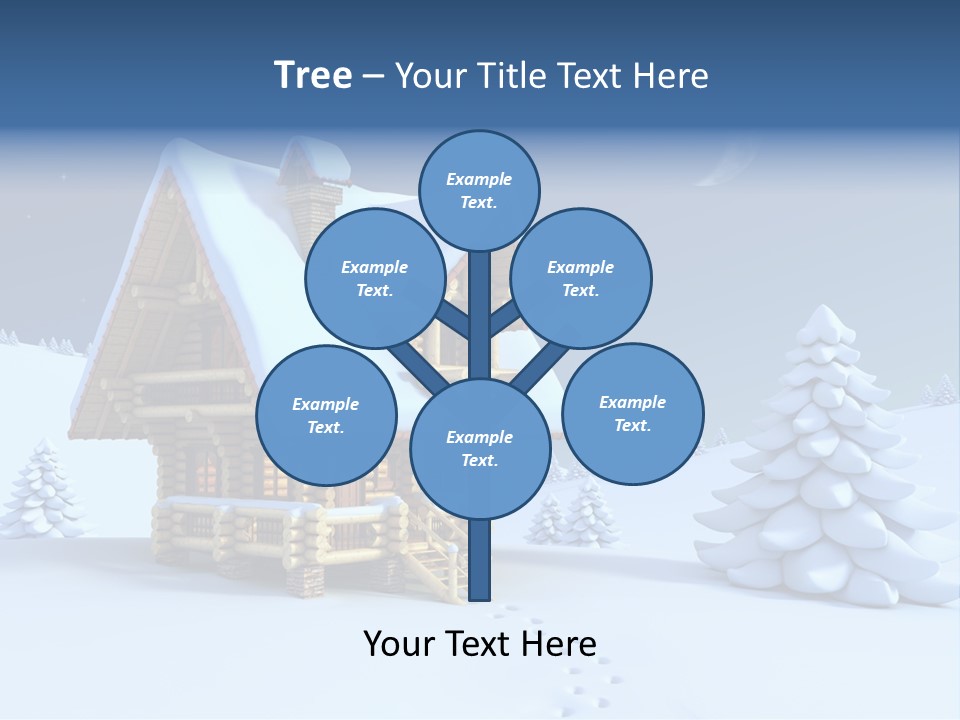 Rural Pine Tree PowerPoint Template