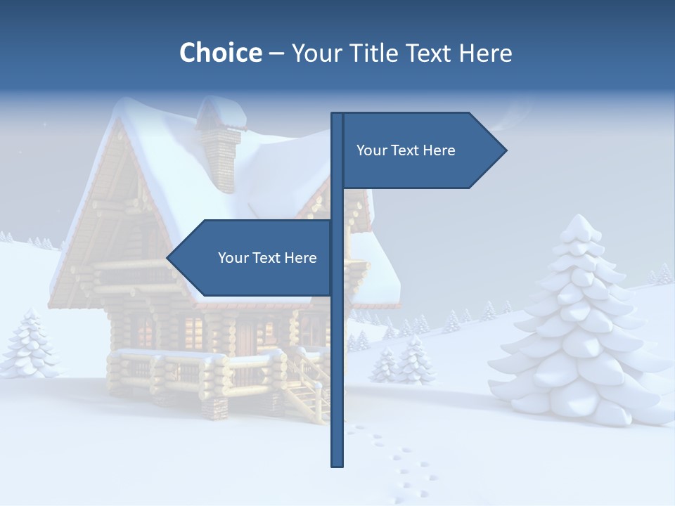 Rural Pine Tree PowerPoint Template