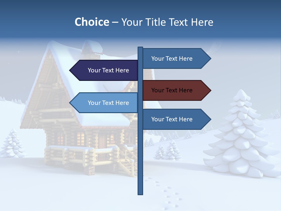 Rural Pine Tree PowerPoint Template